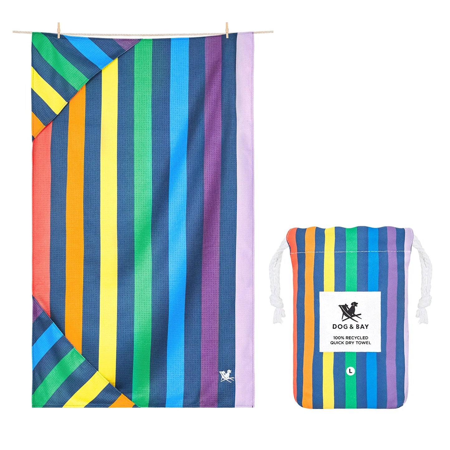 Medium & Large Quick Dry Dog Towels - Dock & Bay