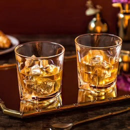 Luna Crystal Whiskey Glasses S/2