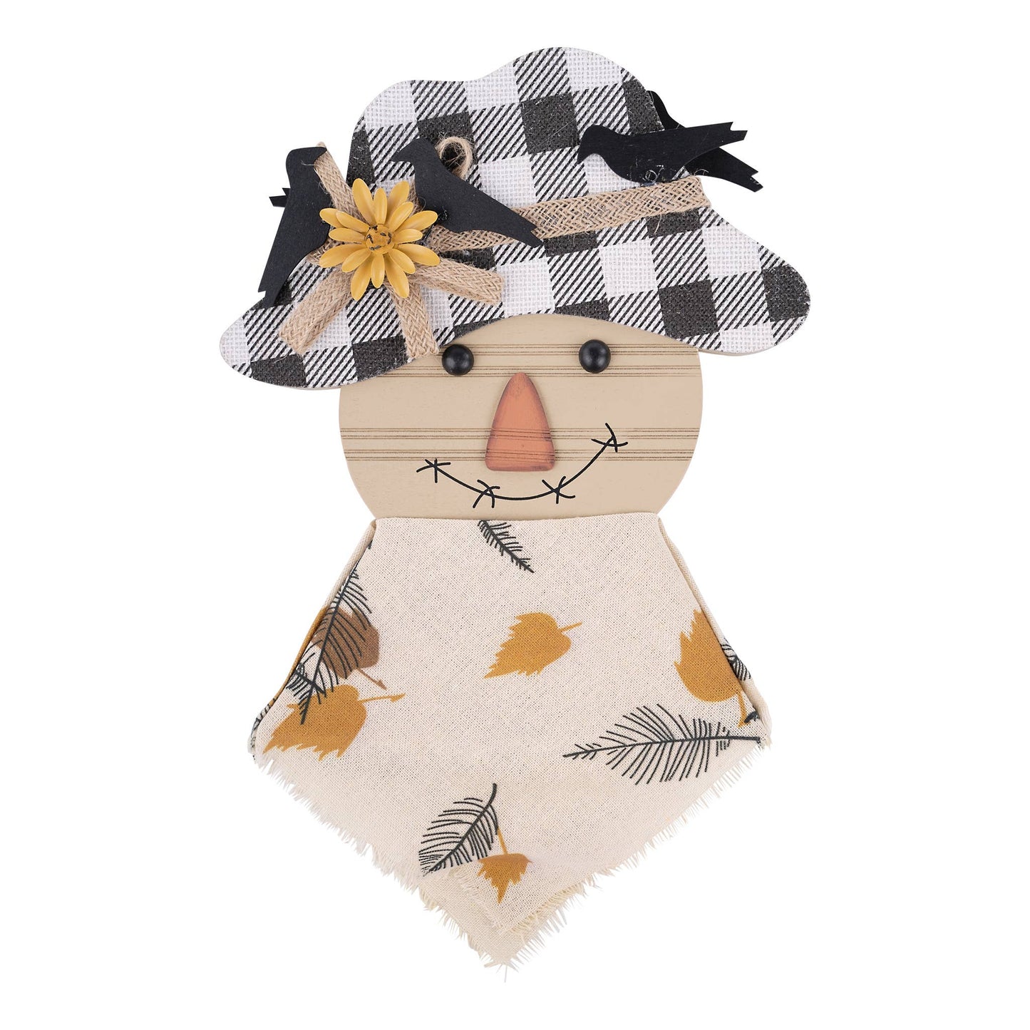 Scarecrow with Black Birds Topper- Christmas Décor