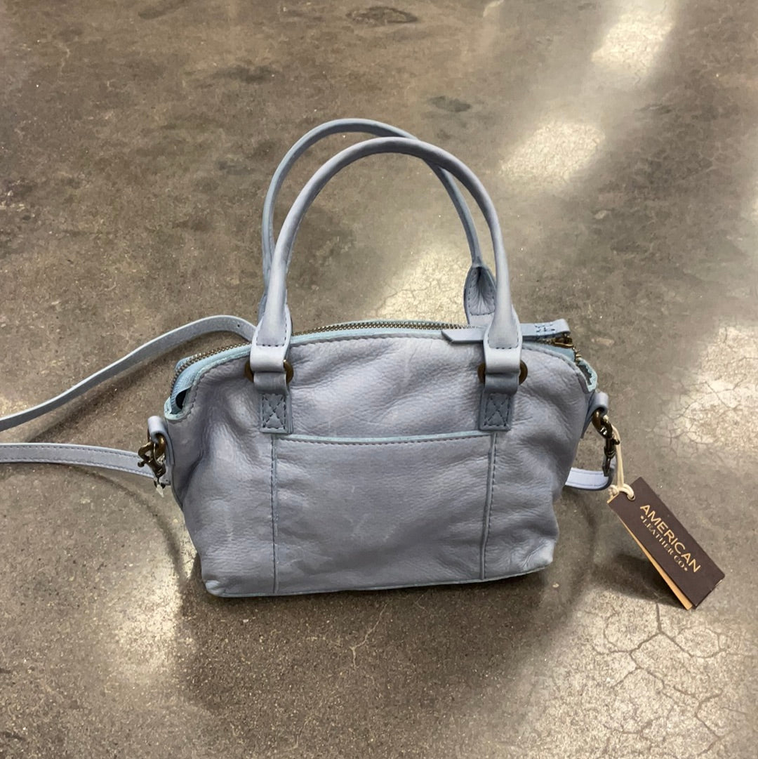 Carrie Mini Dome Crossbody - Ocean Blue Smooth