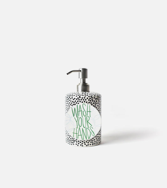 Black Sm Dot Soap Dispenser - Happy Everything