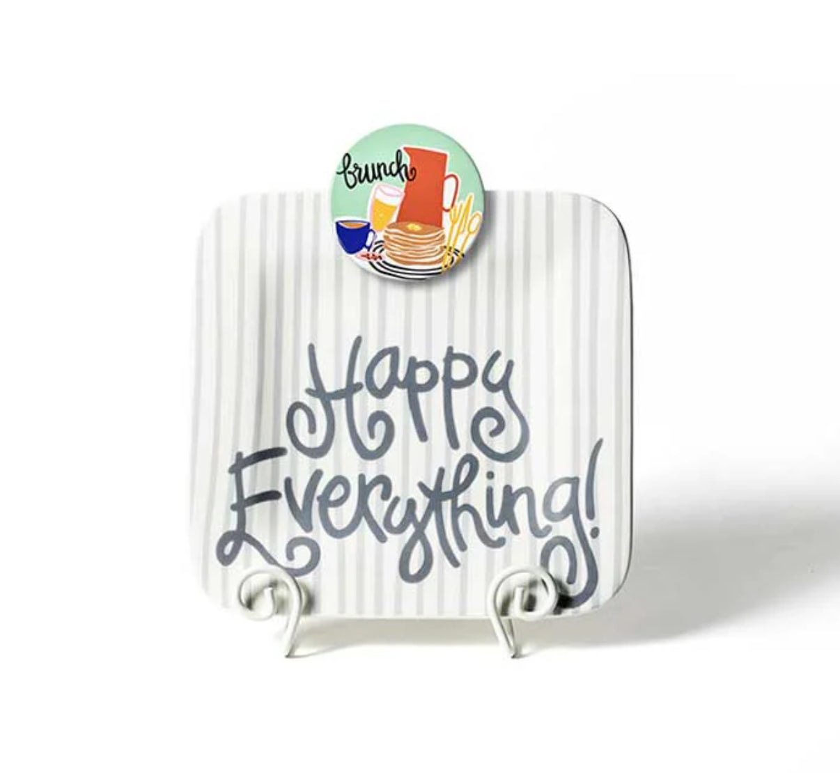 White Swirl Medium Plate Stand