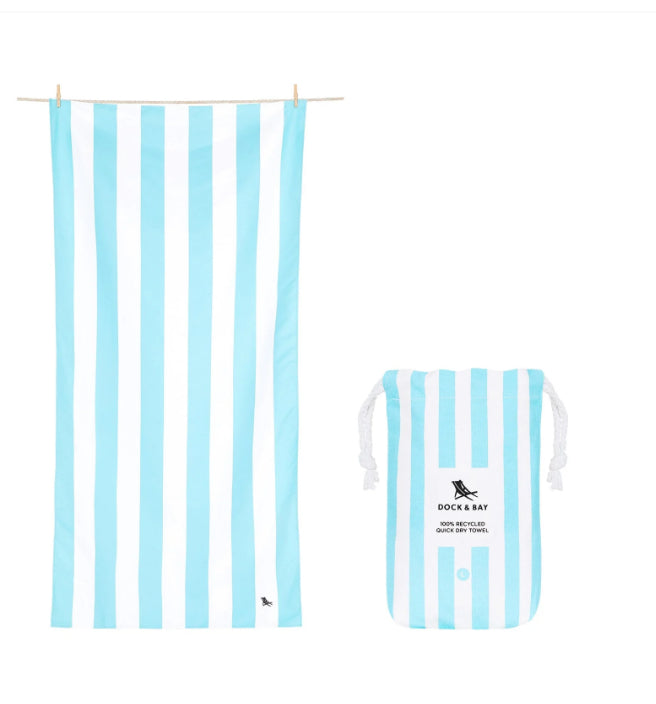 Tulum Blue Large Towel