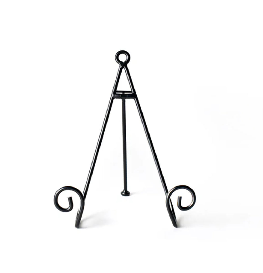 Black Swirl Medium Plate Stand