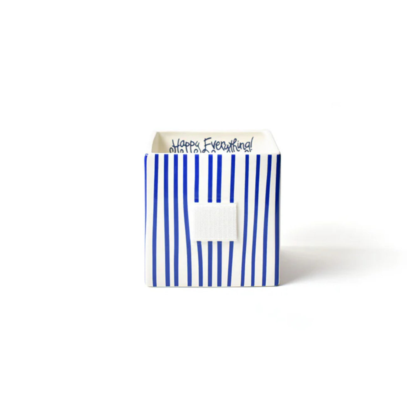 Indigo Skinny Stripe Medium Mini Nesting Cube