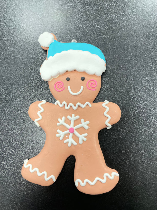 Pastel Gingerbread Ornaments 3 Asst