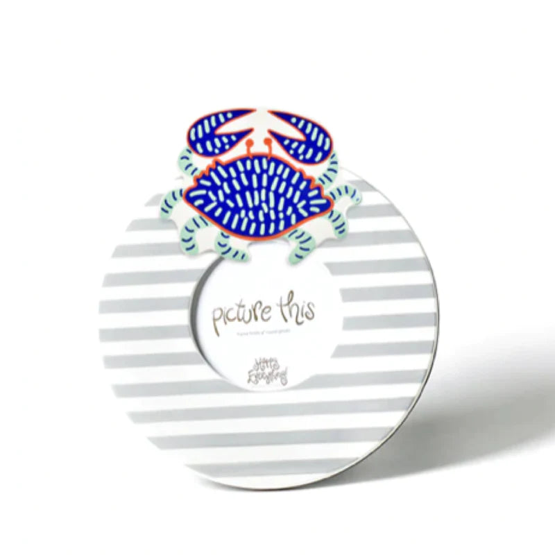 Stone Medium Stripe Mini Round Frame