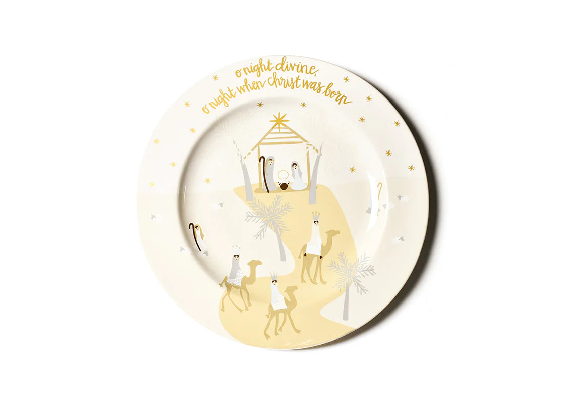 O Holy Night Round Platter (Fair Skin)