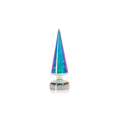 LED Silver Rainbow Luster Tree - 10.25"