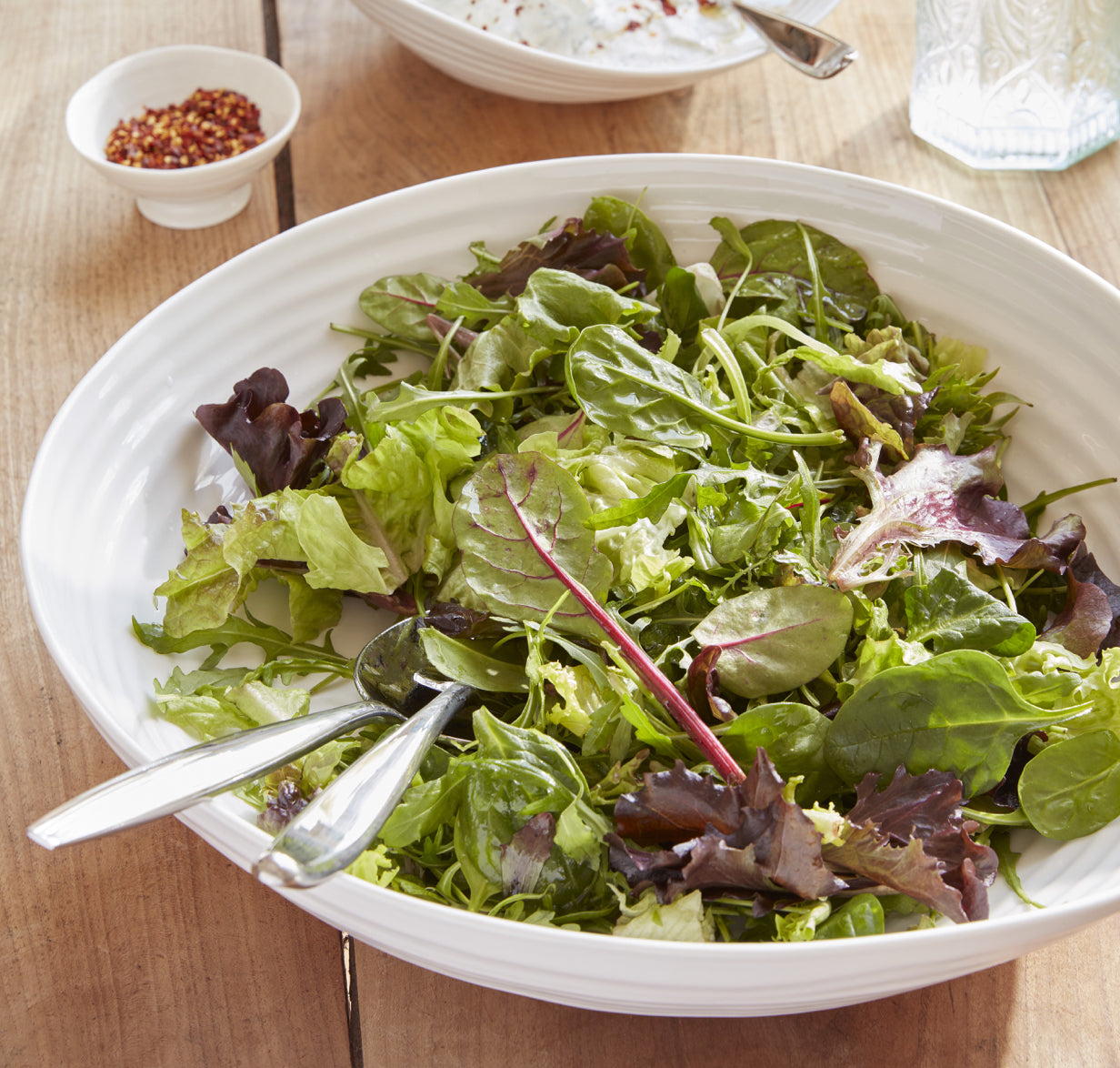 White Large Salad Bowl - SC