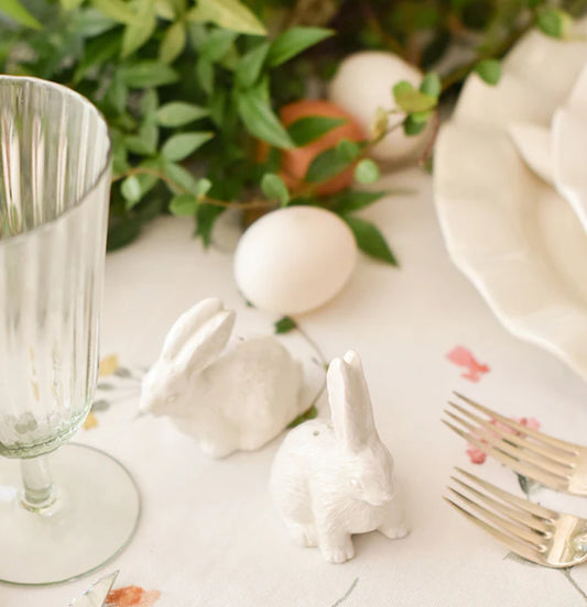 Rabbit Shaped Salt & Pepper Set - Coton Colors