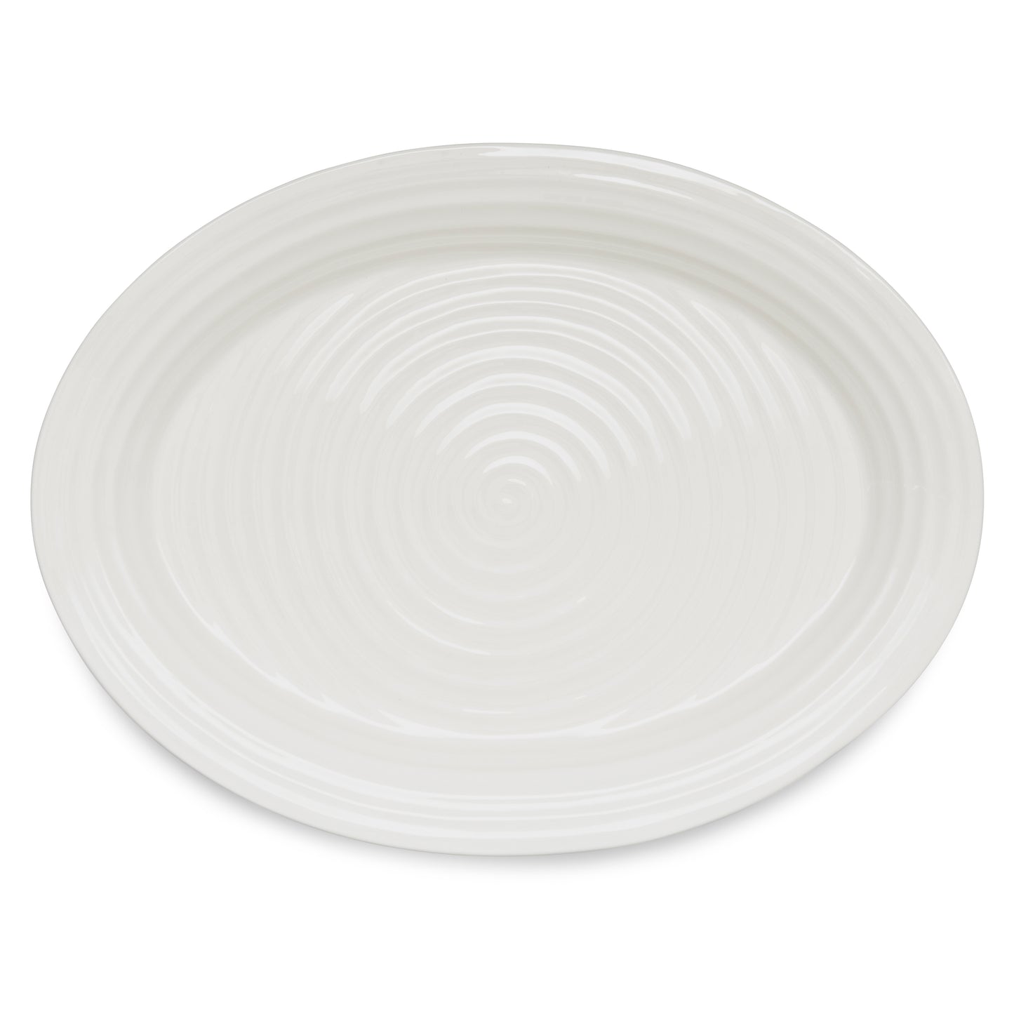 White Large Oval Platter - SC