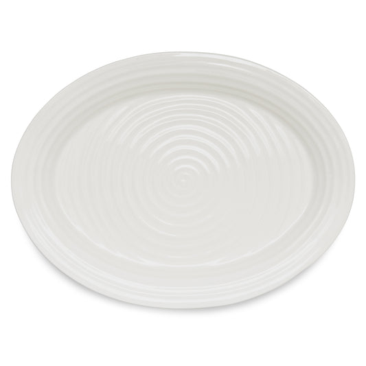 White Large Oval Platter - SC