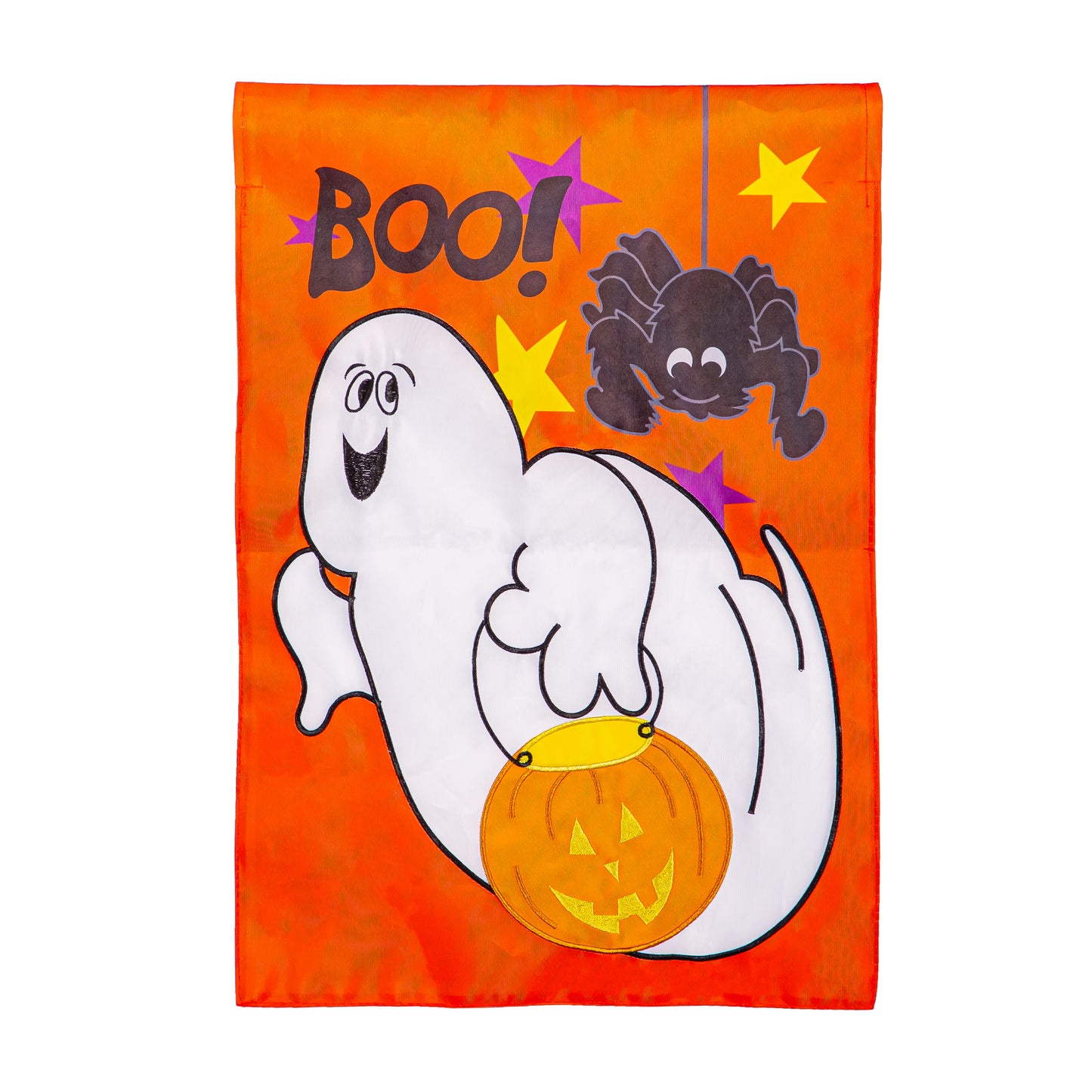 Boo Buds Applique Garden Flag