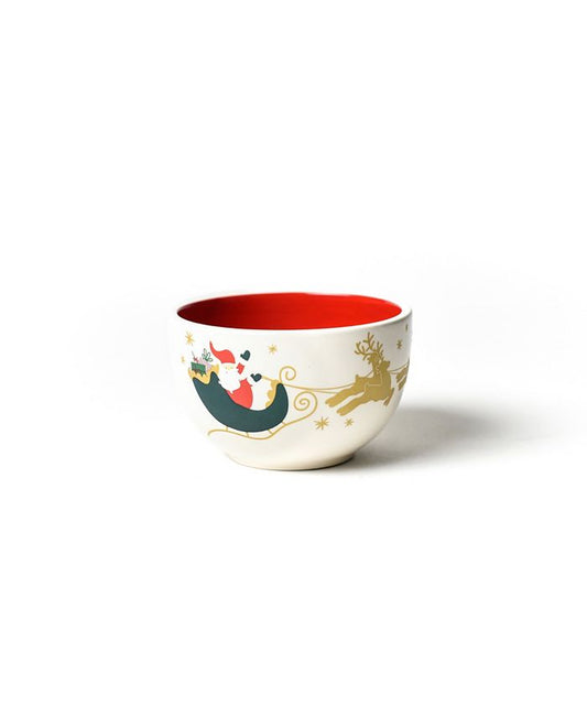 Flying Santa Appetizer Bowl