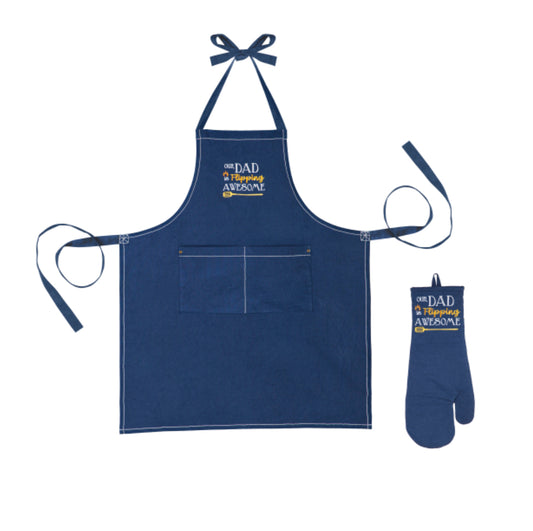 Fathers Day Grilling Gift Set “Our Dad Is Flipping Awesome”