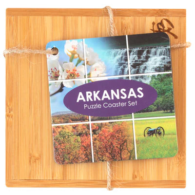 Arkansas Puzzle 4 Piece Coaster Set
