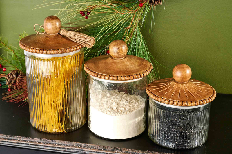 Beaded Canister Set S/3 - MudPie