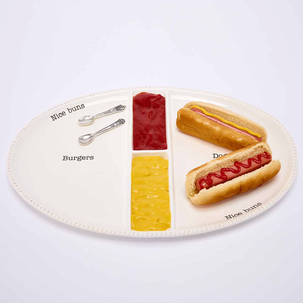 Burger + Hot Dog Platter Set