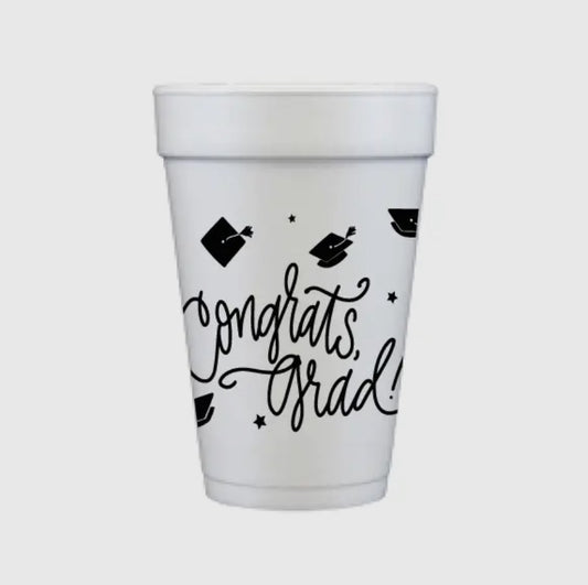 Congrats Grad! Styrofoam Cups 16oz