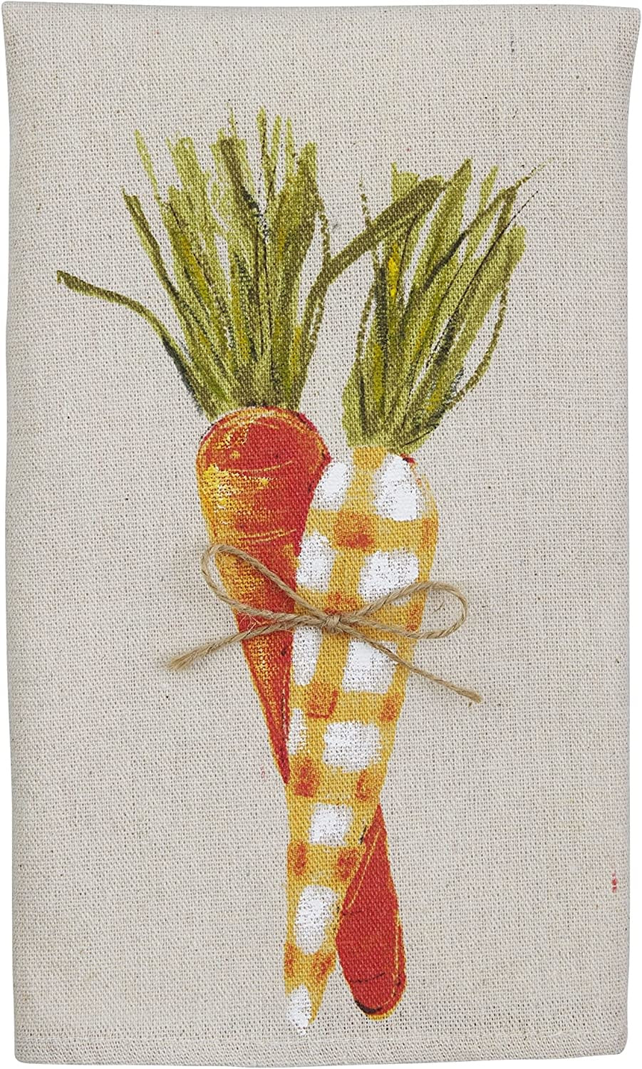 Carrot Painted Easter Tea Towel