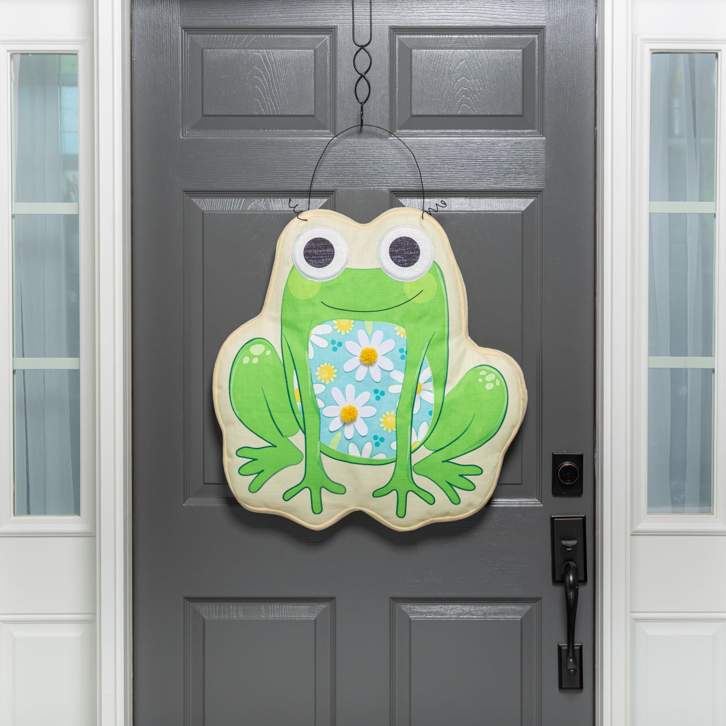 Welcome Friends Frog Estate Door Decor