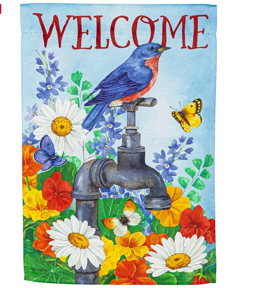 Vintage Water Tap Garden Flag