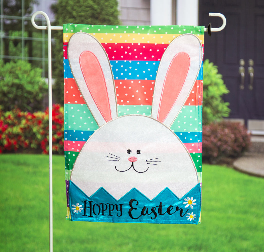 Easter Egg Bunny Garden Flag