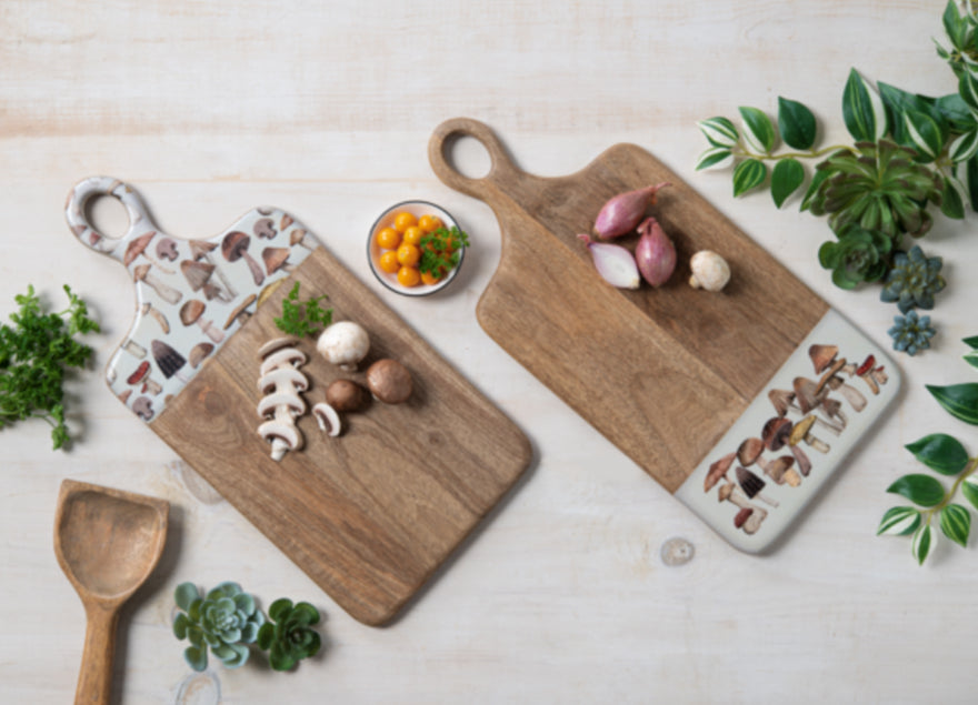 Rectangle Mushroom Cutting Board