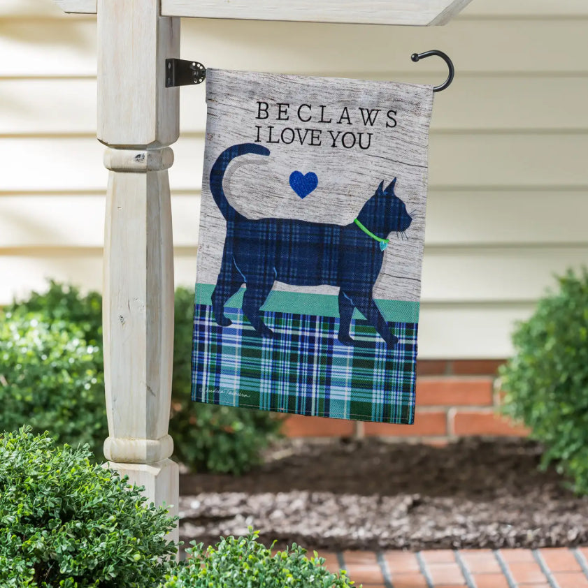 Beclaws I Love You Garden Flag