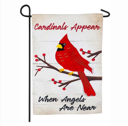 When Angels Are Near Garden Flag