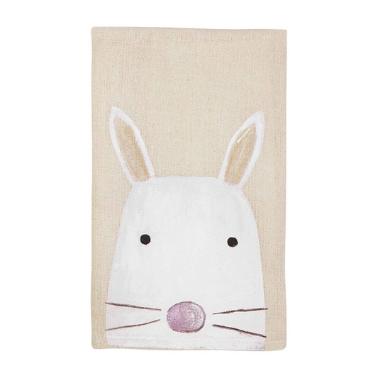 Bunny Painted Easter Tea Towel