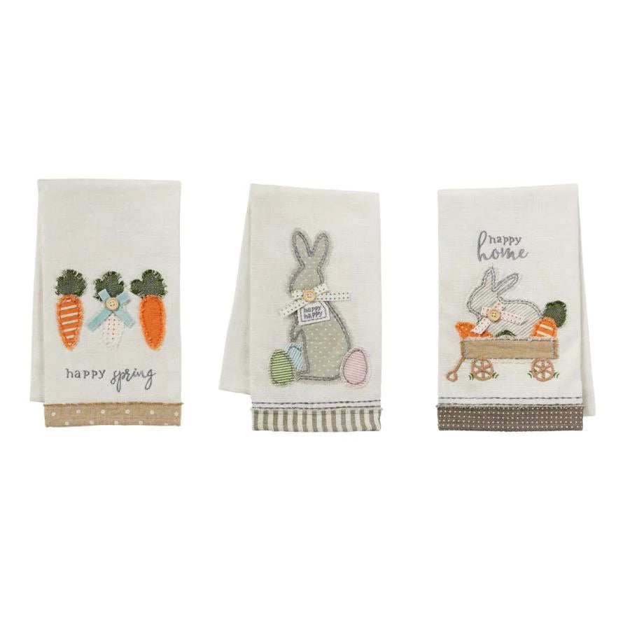 Carrots Appliqué Towel