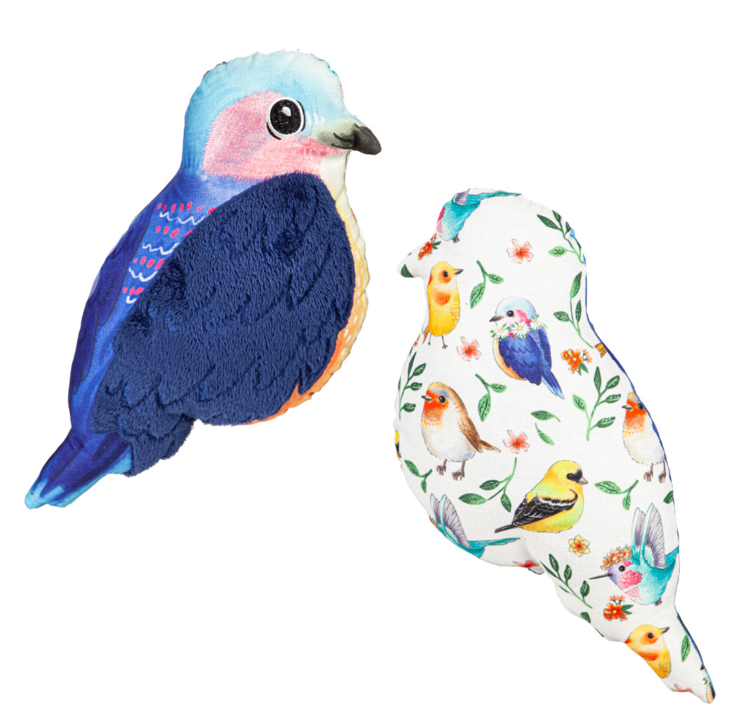 Blue Bird Shaped Pillow 16”