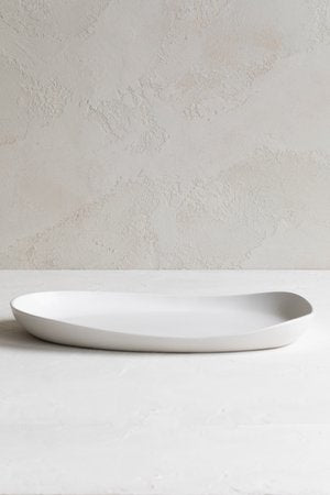 Matte White Serving Platter