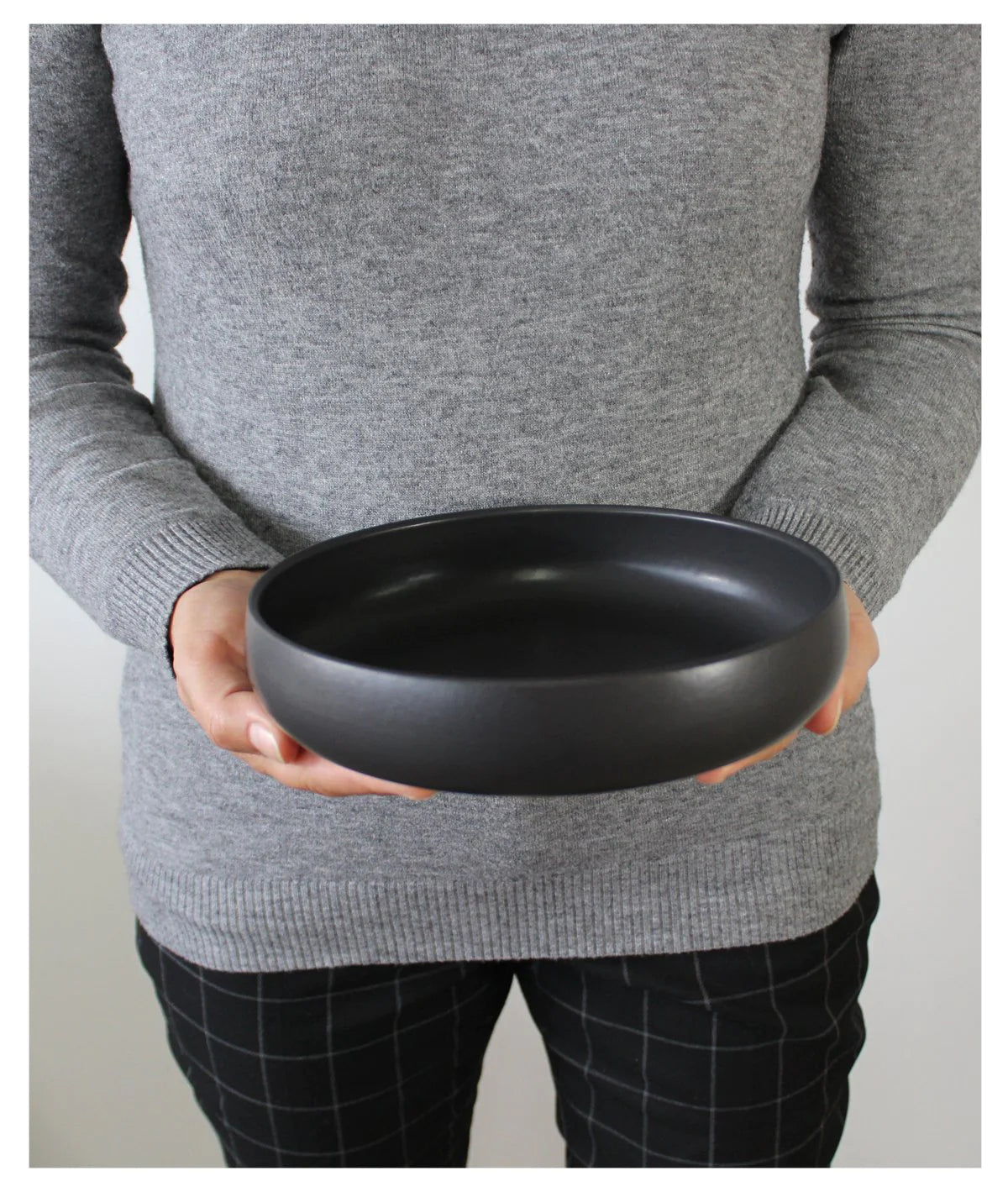 Matte Black Pasta Bowl