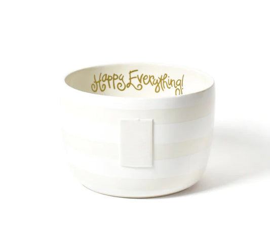 White Stripe Big Happy Everything Bowl