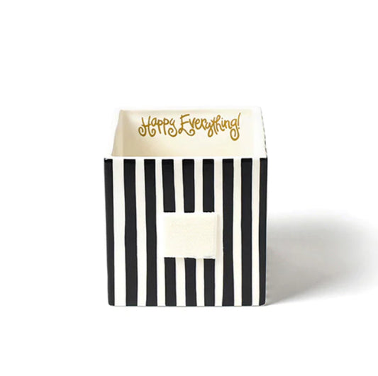 Black Stripe Medium Mini Nesting Cube