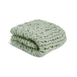 Chunky Green Throw Blanket