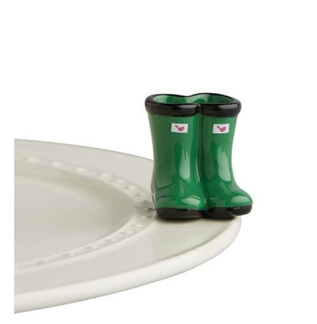 Jumpin Puddles (Green Wellies) - Nora Fleming