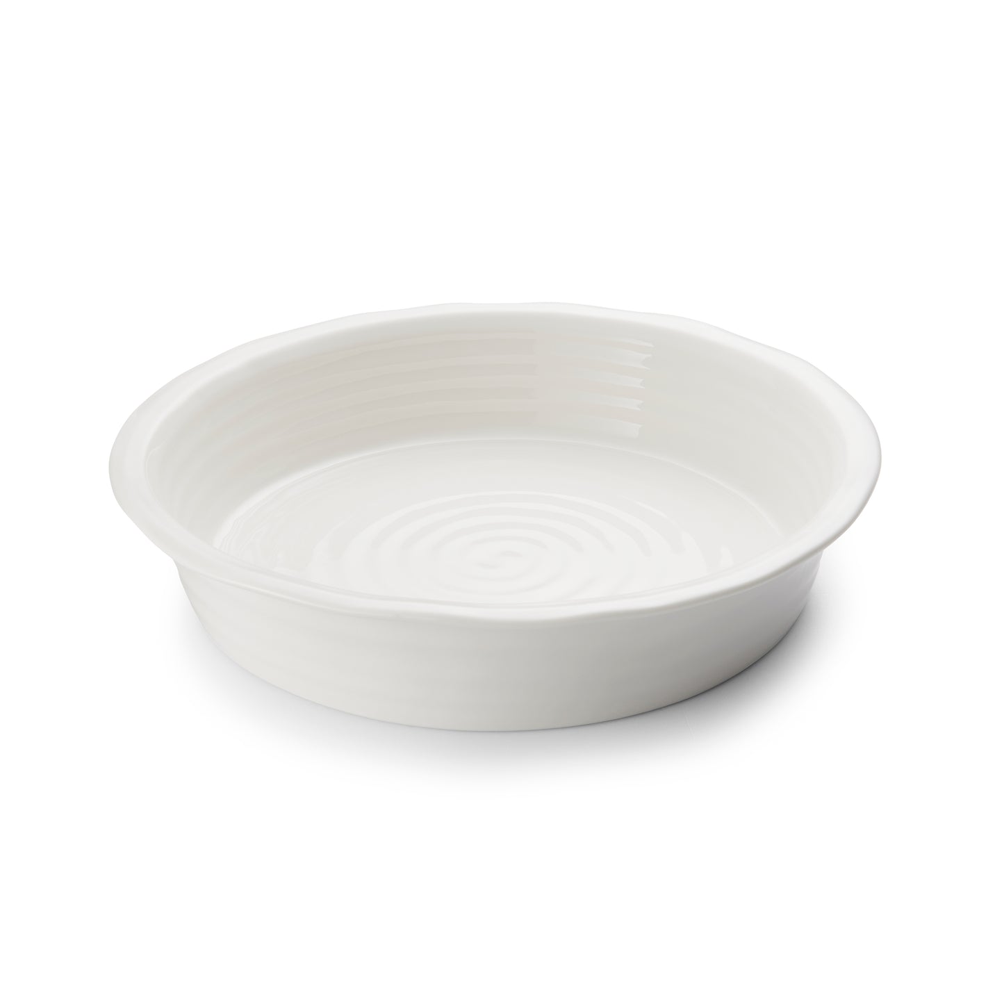 White Round Pie Dish - White