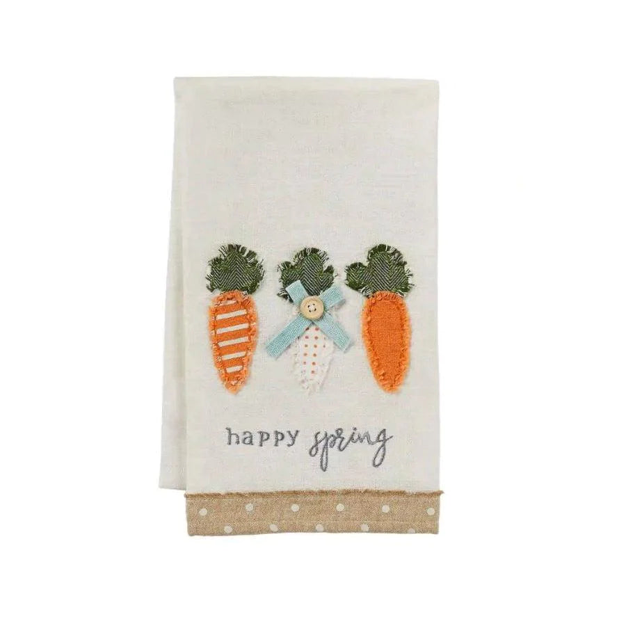 Carrots Appliqué Towel