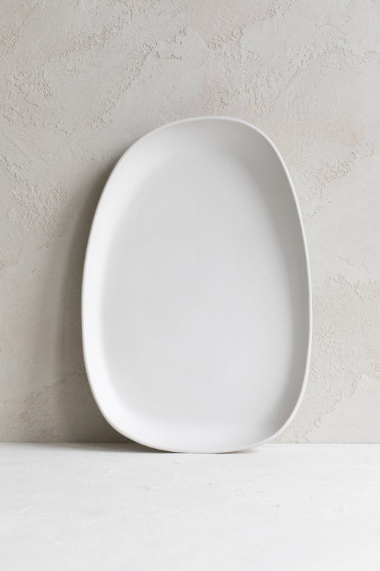 Matte White Serving Platter