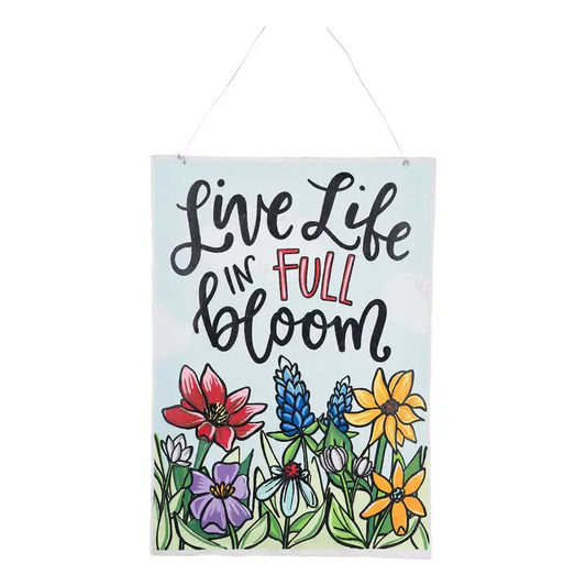 Live Life/Welcome Friends Reversible Burlee