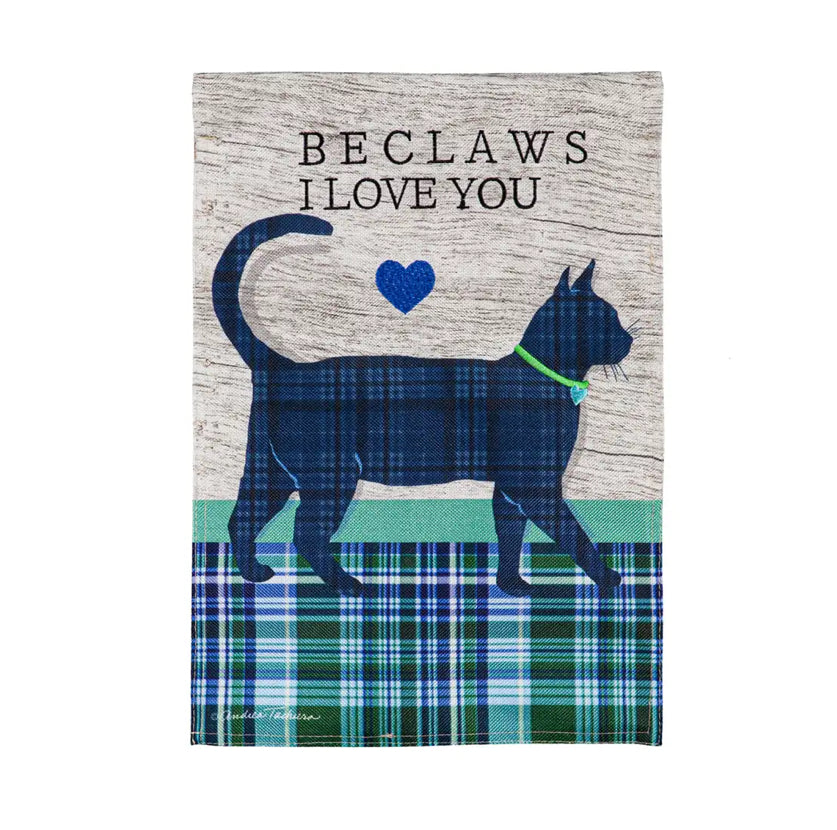 Beclaws I Love You Garden Flag