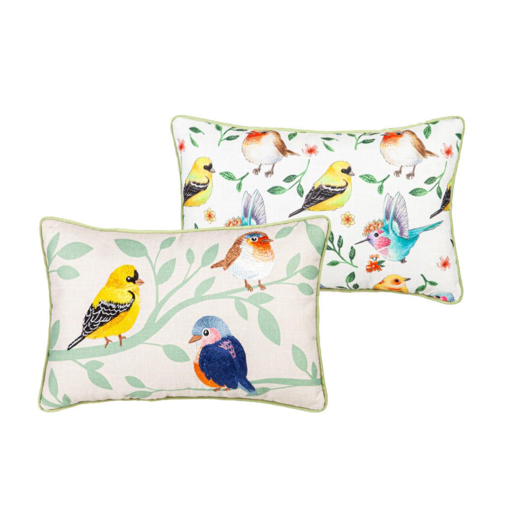 Birds On Branches Pillow