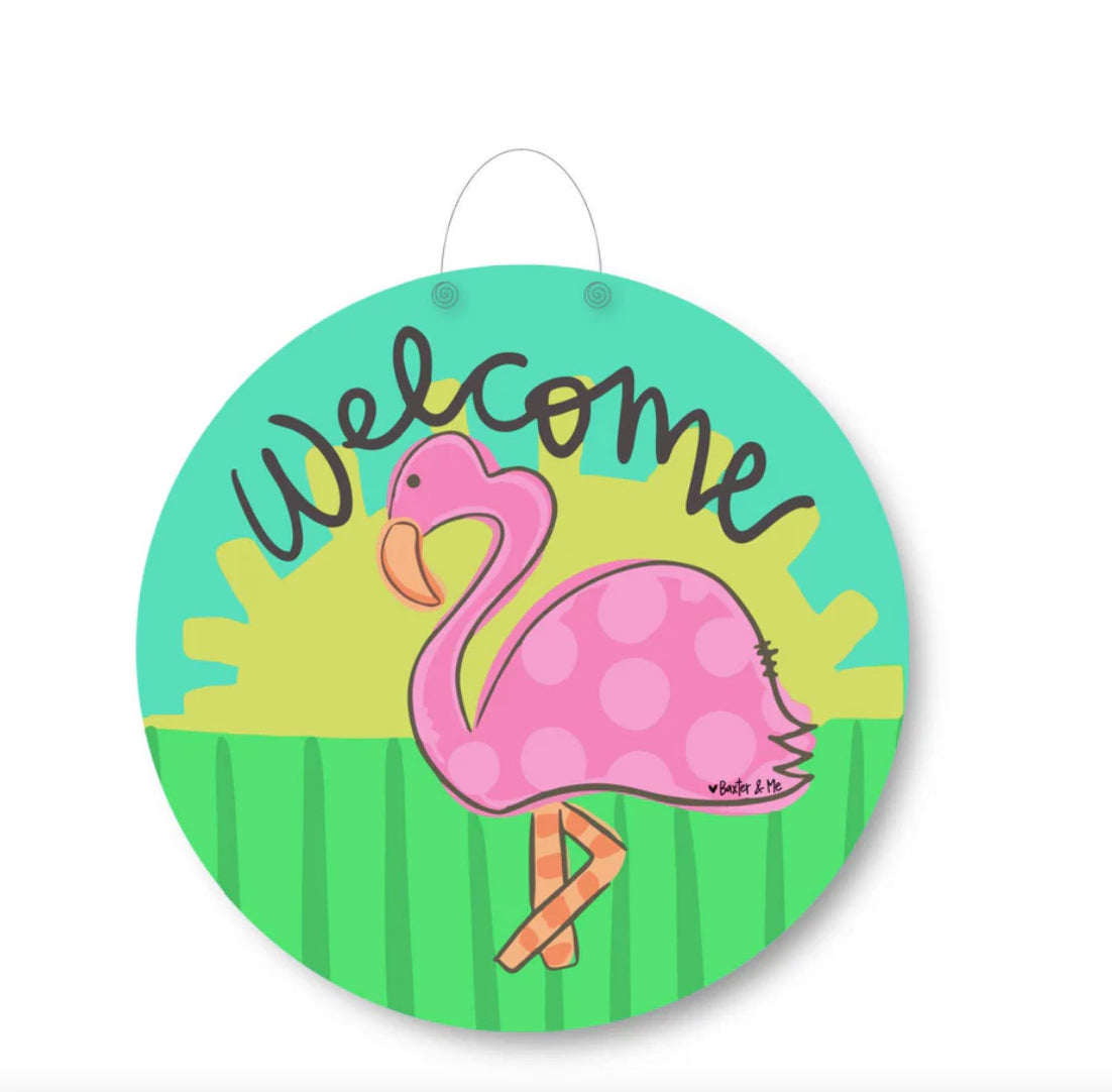 Flamingo Door Hanger