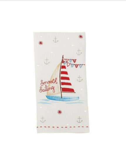 Smooth Sailing Beach Tea Towel