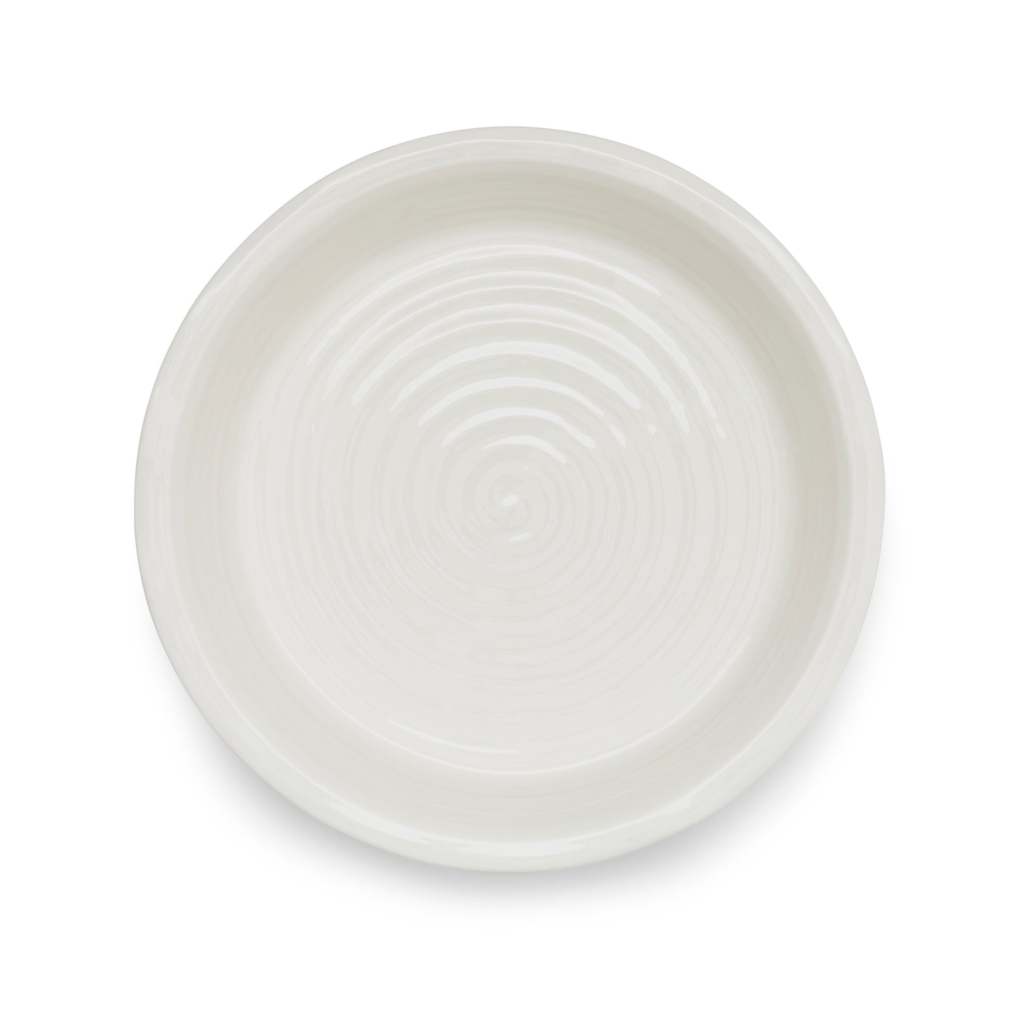 White Round Pie Dish - White