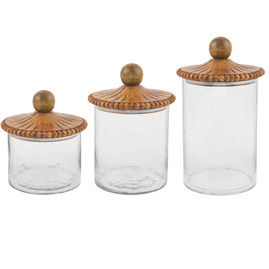 Beaded Canister Set S/3 - MudPie